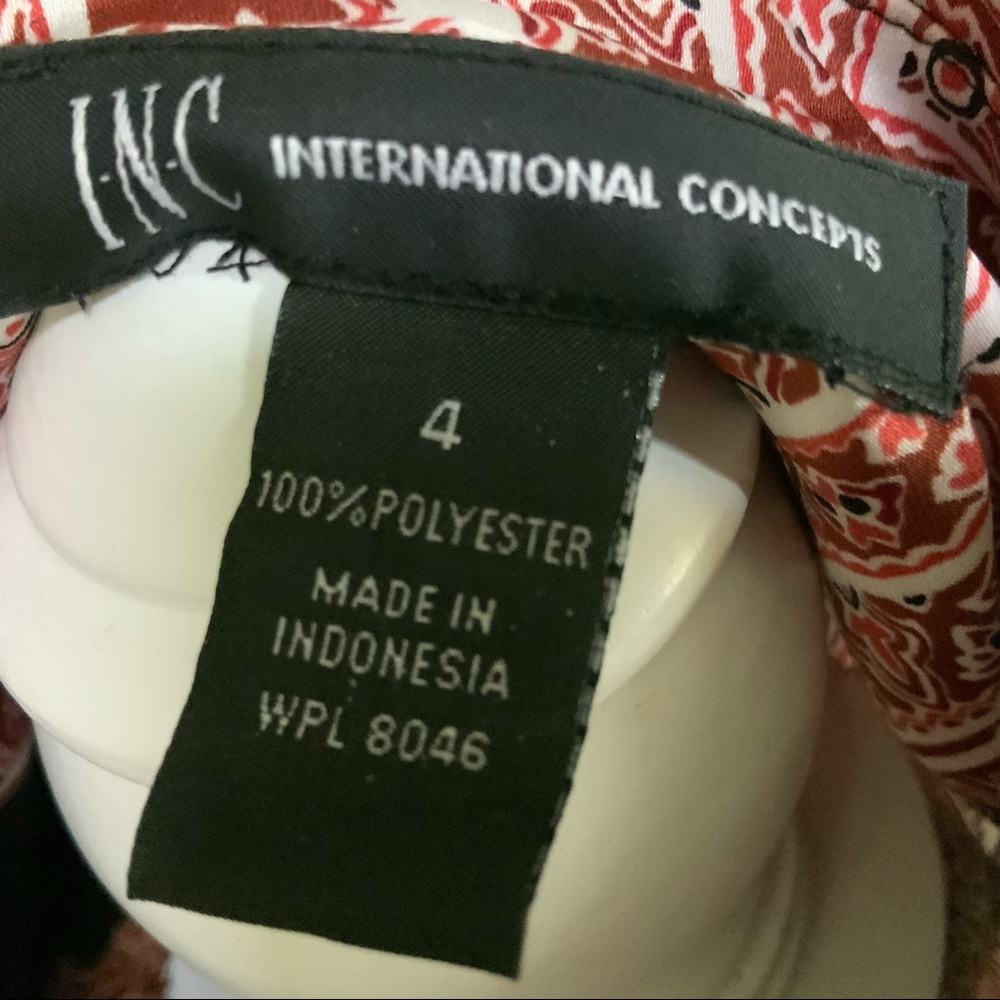 INC International Concepts Button up Blouse - Picture 3 of 9